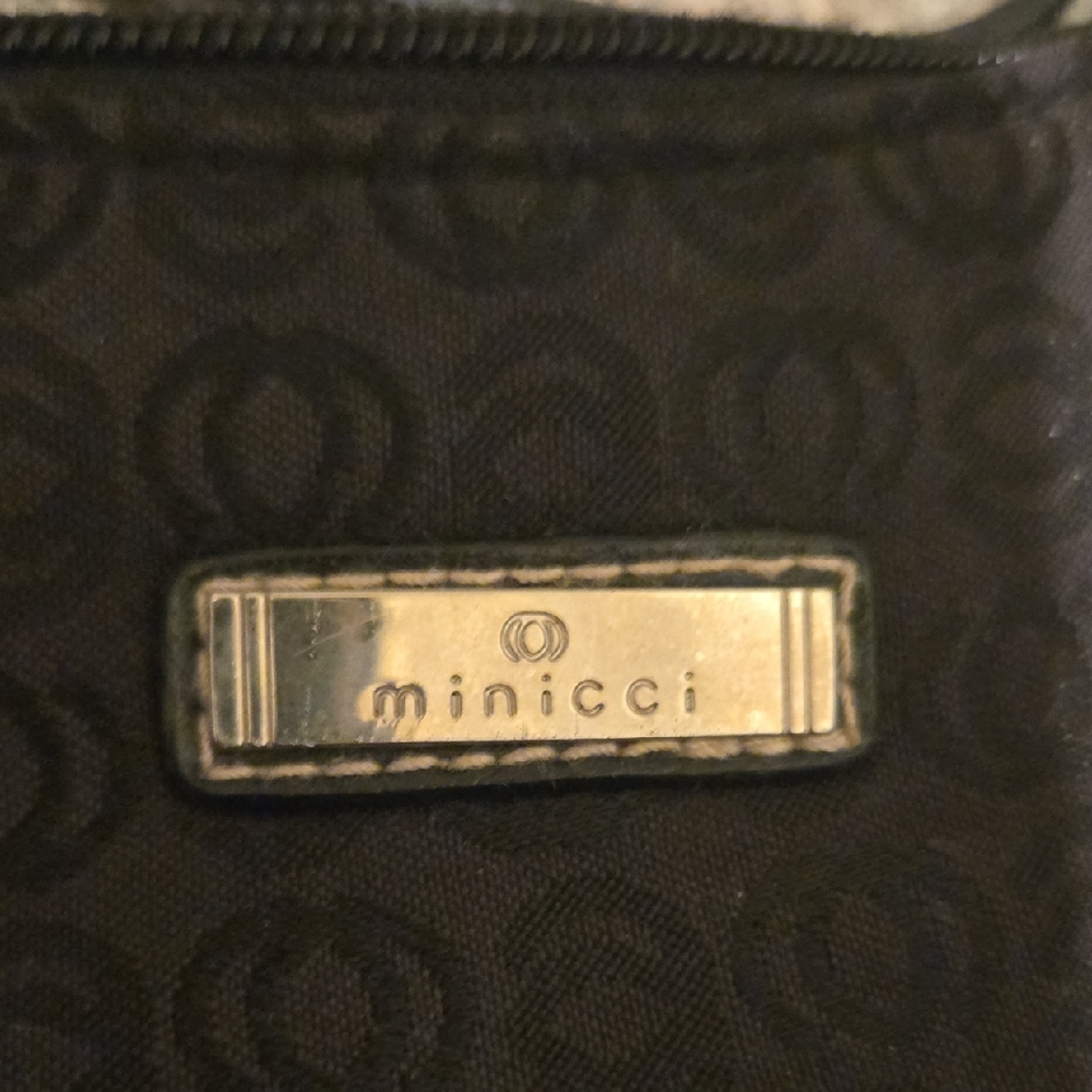 Minicci Black Shoulder Bag with Heart Charm Used In Good Condition - Picture 4 of 5